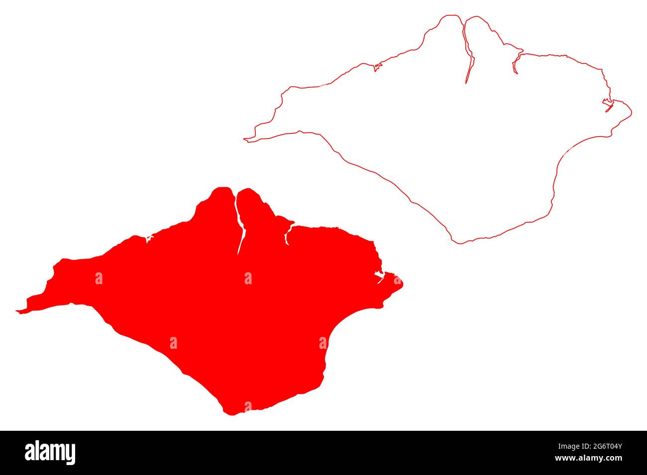 Isle of Wight County Map
