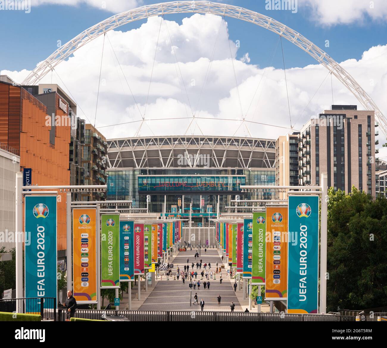 UEFA Euro 2020 Wembley Stadium Stock Photo - Alamy