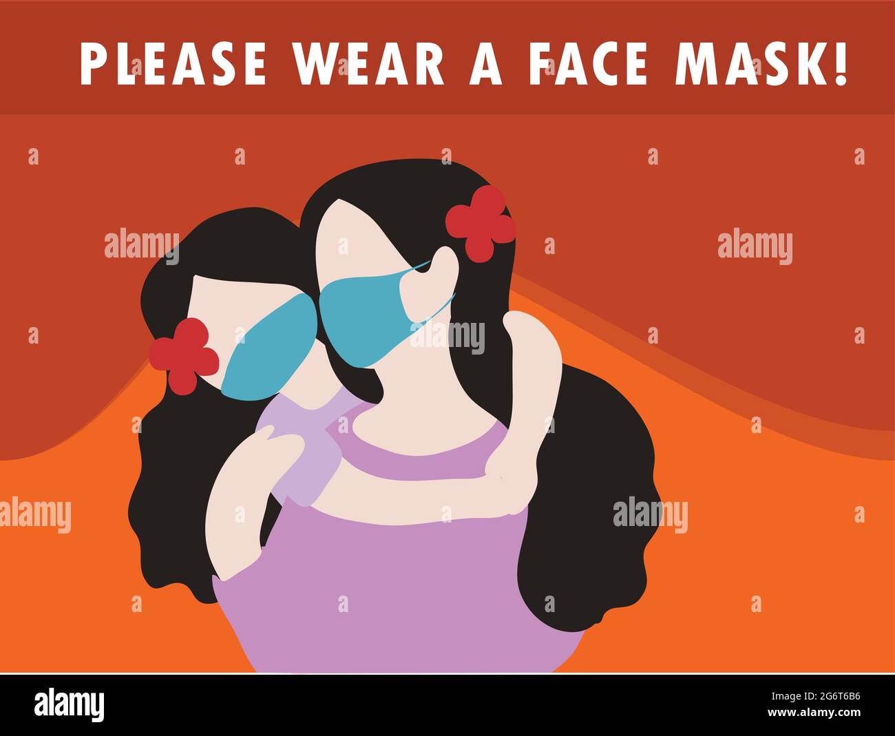 Face mask required sign. Protective measures against coronavirus COVID-19 . Illustration Vector Stock Vector