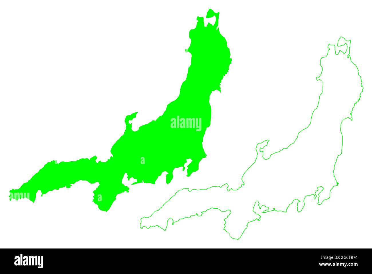 Honshu Island Japan East Asia Japanese Archipelago Map Vector Honshu Island Japan East Asia Japanese Archipelago Map Vector Illustration Scribble Sketch Honshu Map 2G6T874