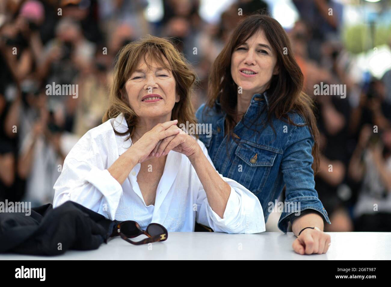 Charlotte Gainsbourg and Jane Birkin attending the Jane Par Charlotte