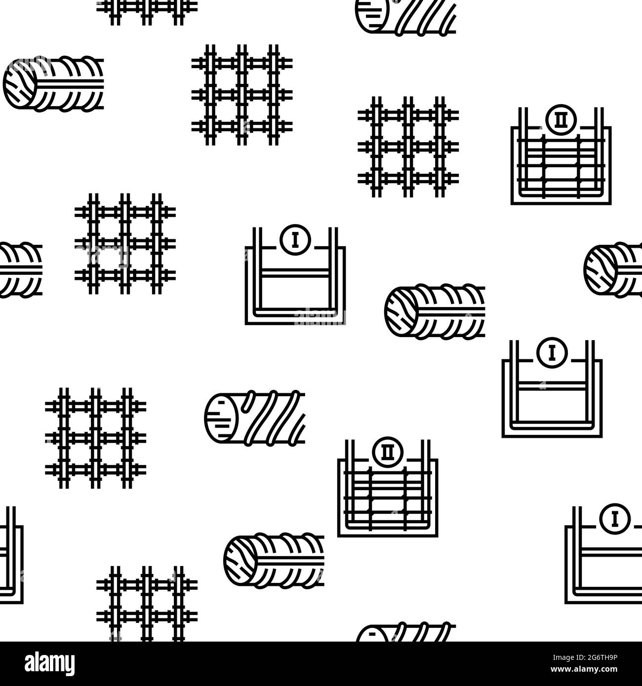 Rebar Construction Vector Seamless Pattern Stock Vector Image & Art Alamy