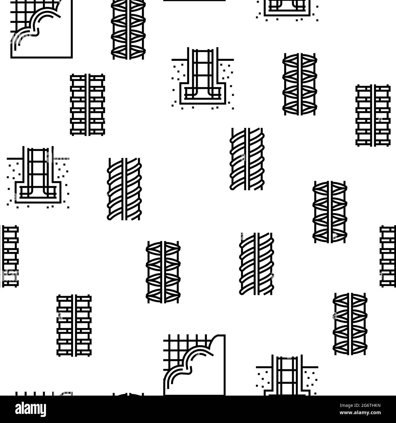 Rebar Construction Vector Seamless Pattern Stock Vector Image & Art Alamy