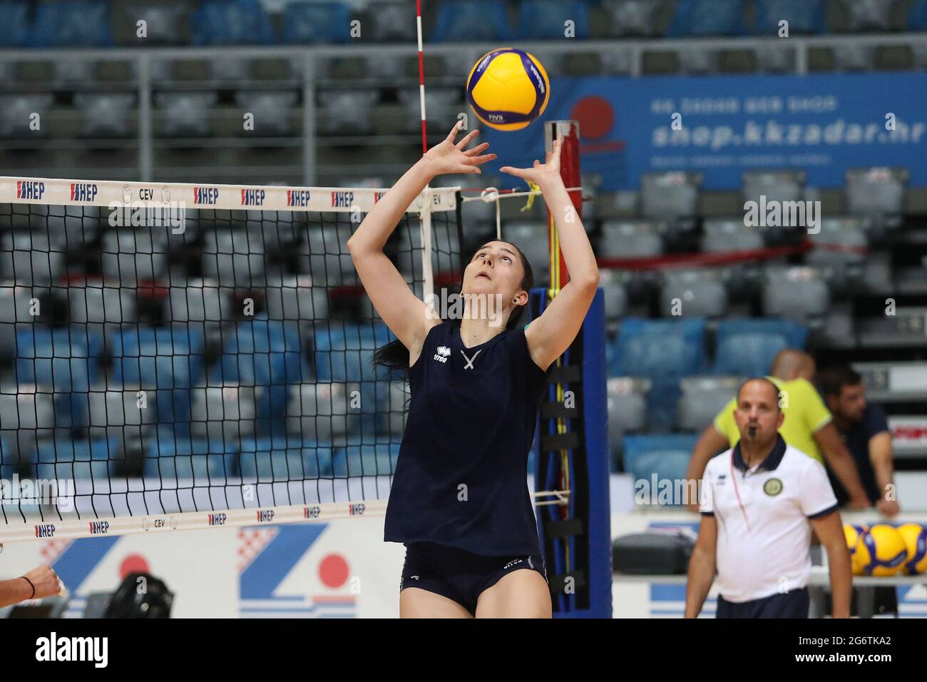 Zadar, Croatia . 14th Nov, 2020. Klara Peric (6 Croatia) in action