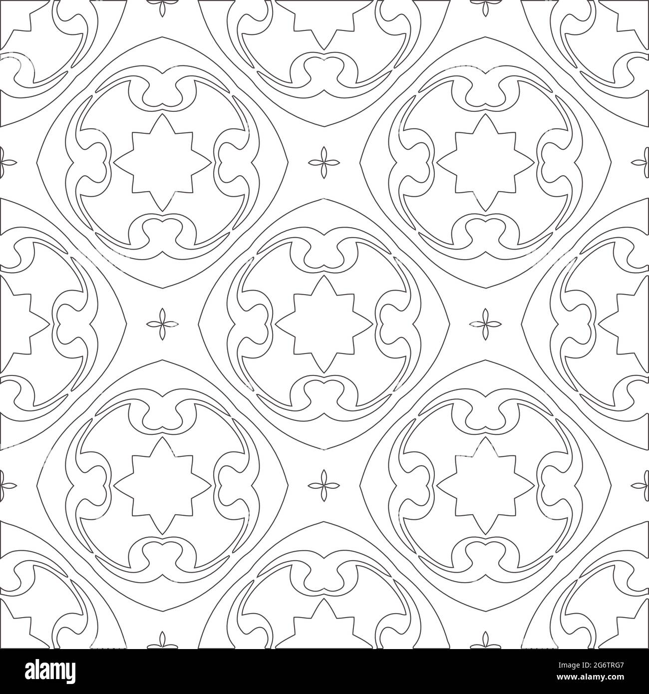 Vector pattern with symmetrical elements . Repeating geometric tiles ...