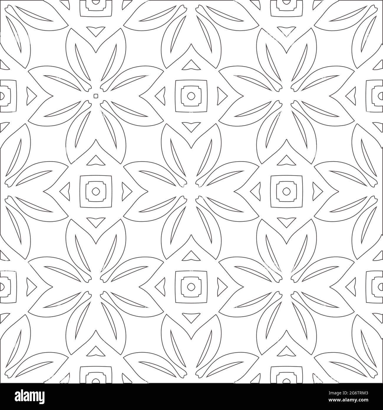 Vector pattern with symmetrical elements . Repeating geometric tiles ...