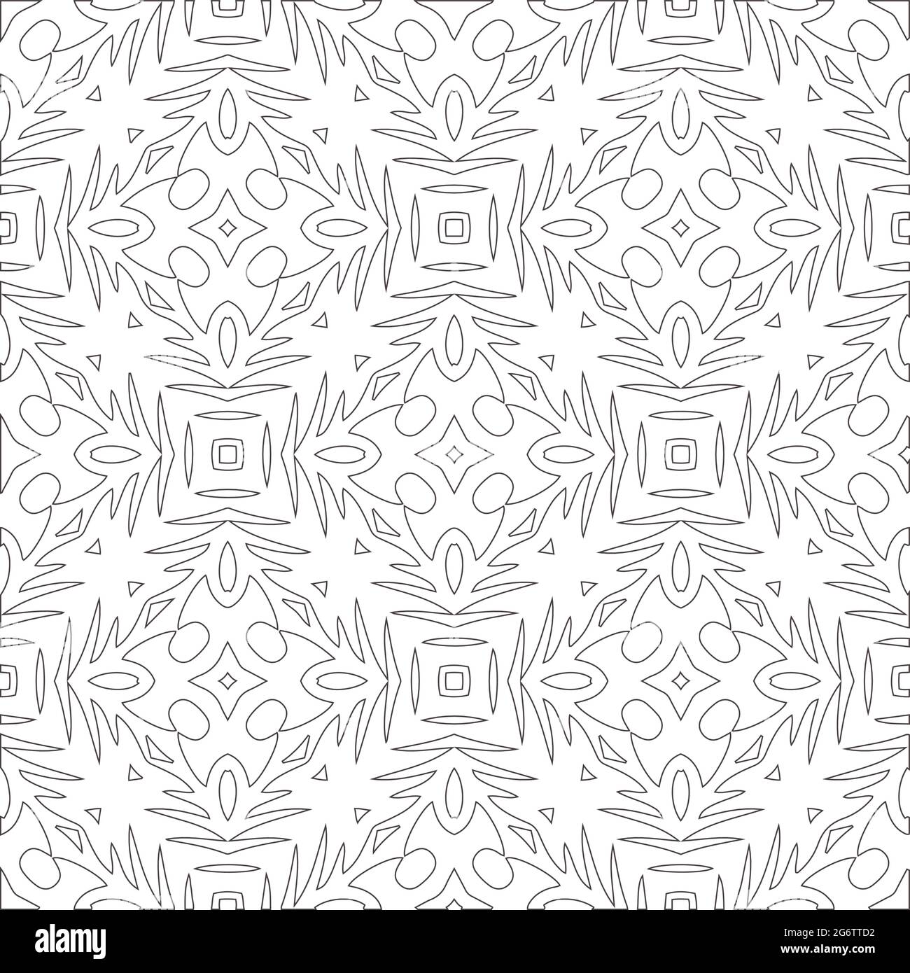 Vector pattern with symmetrical elements . Repeating geometric tiles ...