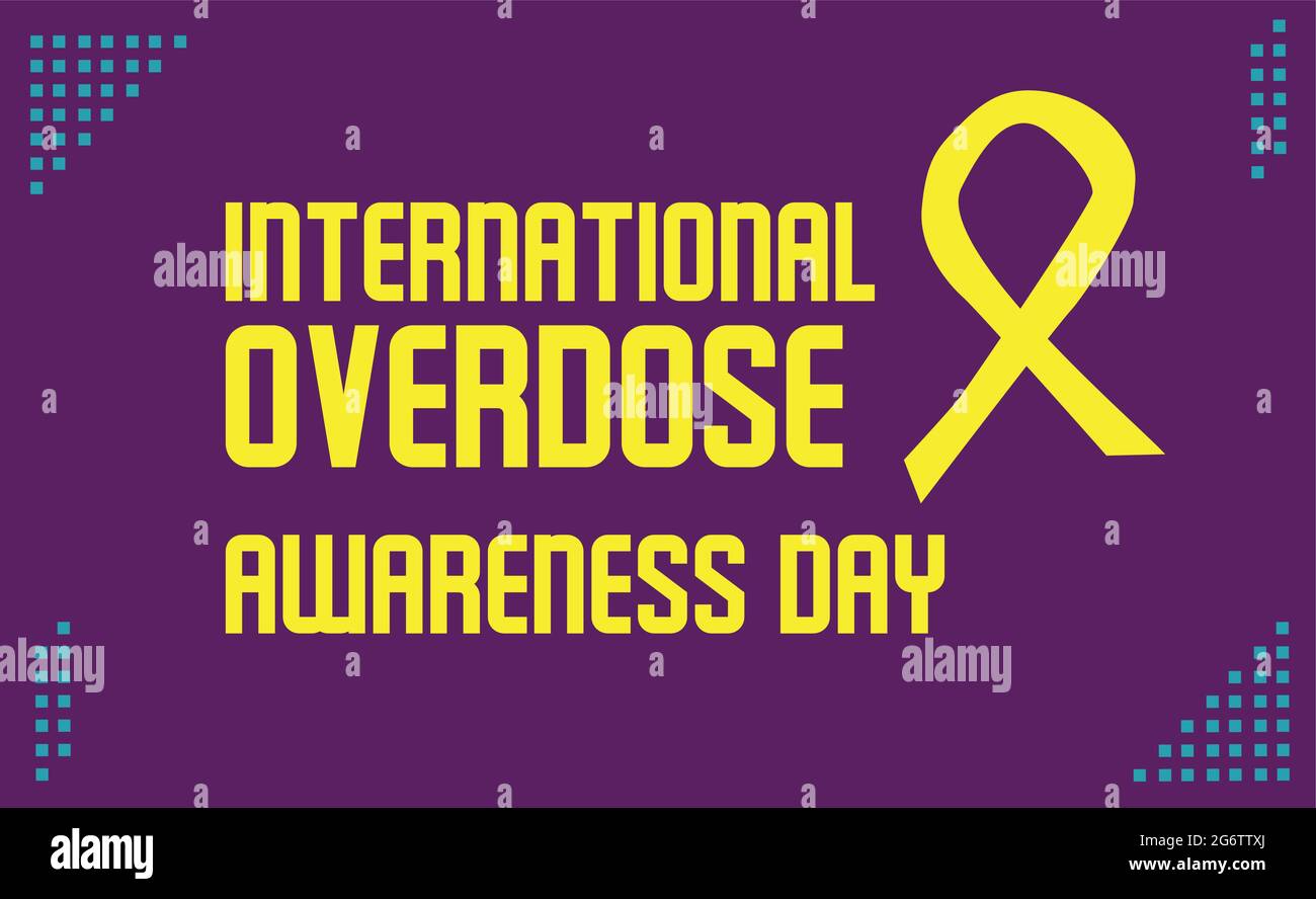 International Overdose Awareness Day vector template Stock Vector