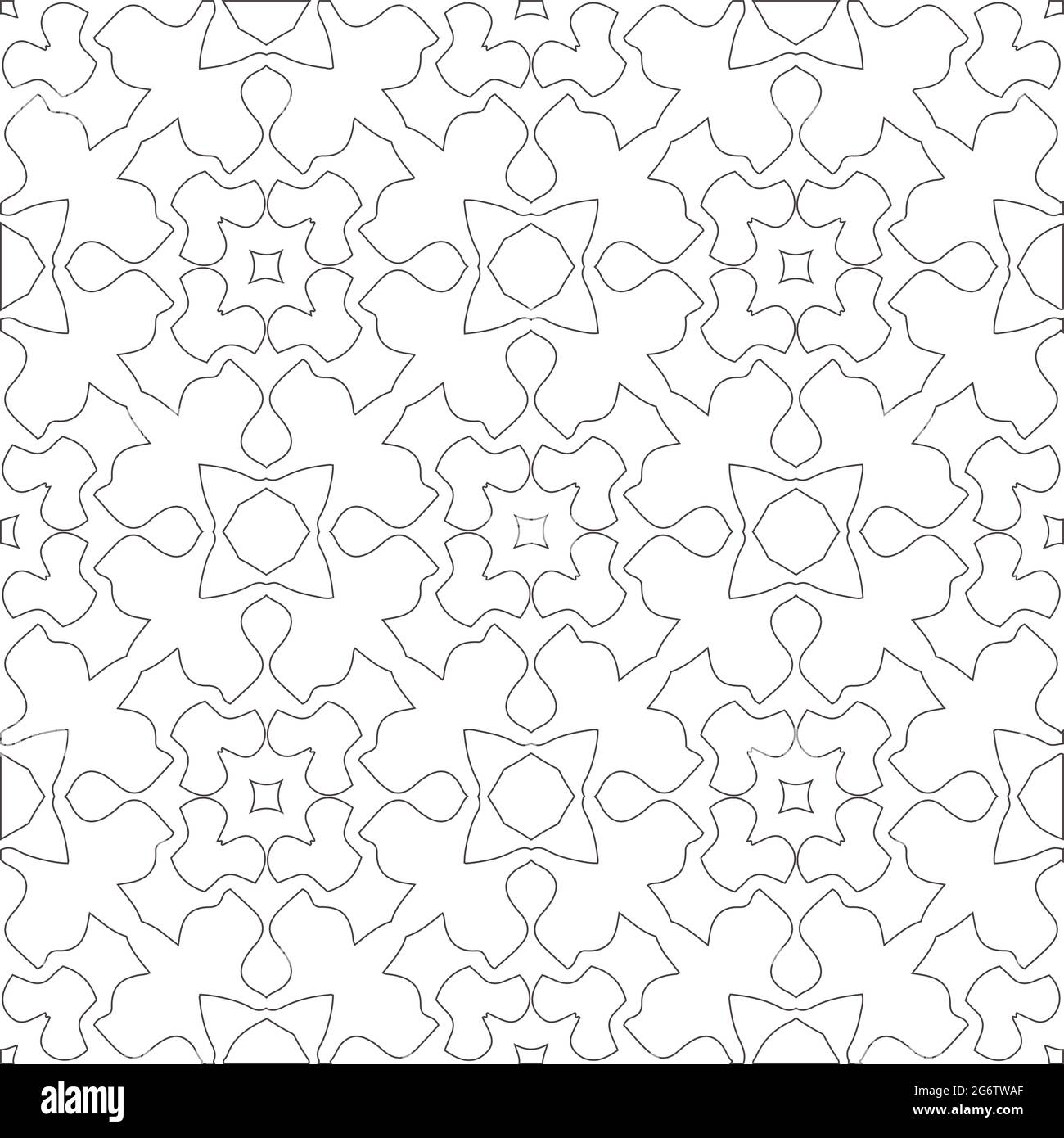 Vector pattern with symmetrical elements . Repeating geometric tiles ...