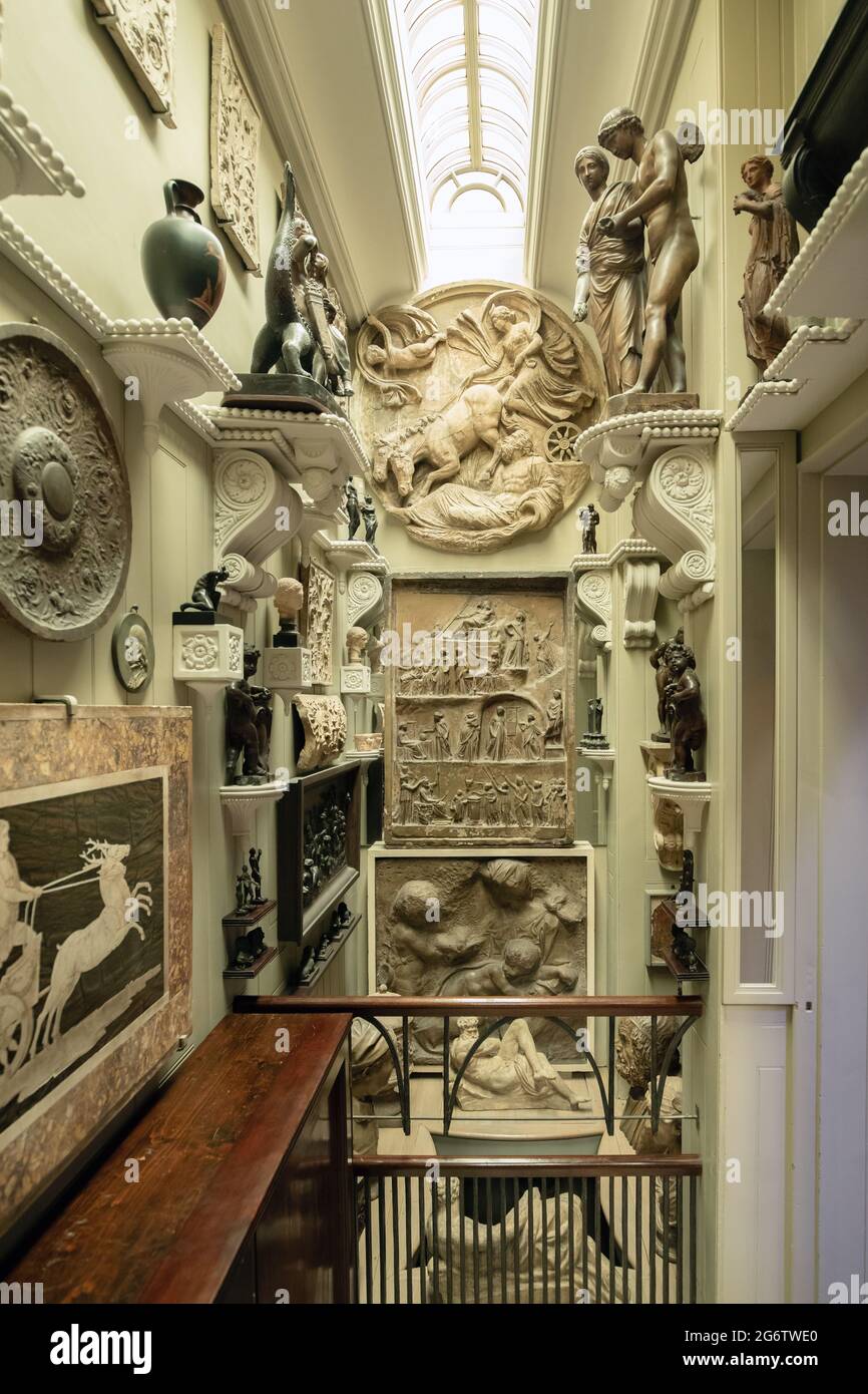 Sir John Soane's Museum, London, Uk Stock Photo