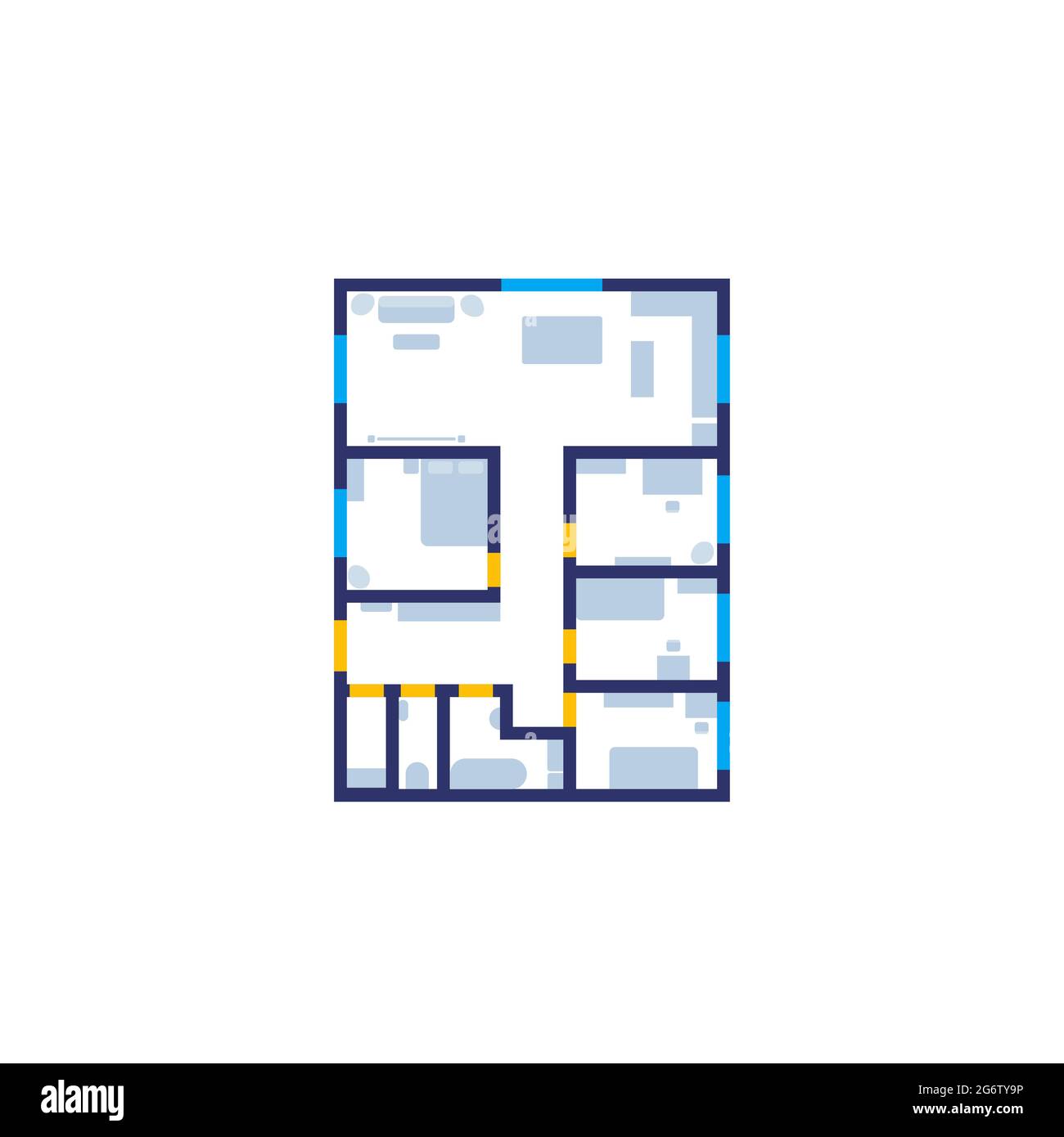 house plan, home project vector Stock Vector Image & Art - Alamy