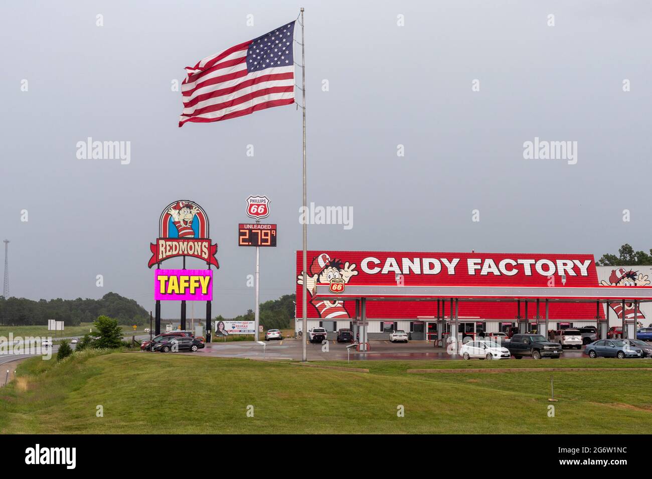 Phillipsburg, Missouri Redmon's Candy Factory, a large candy retail
