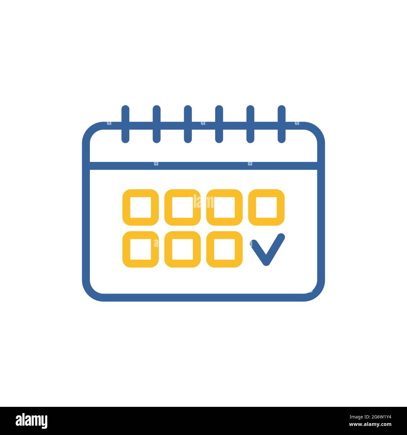 Calendar outline icon. Workspace sign. Graph symbol for your web site ...