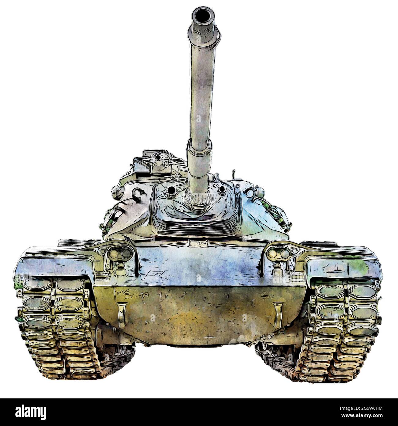 Cartoon army tank hi-res stock photography and images - Alamy