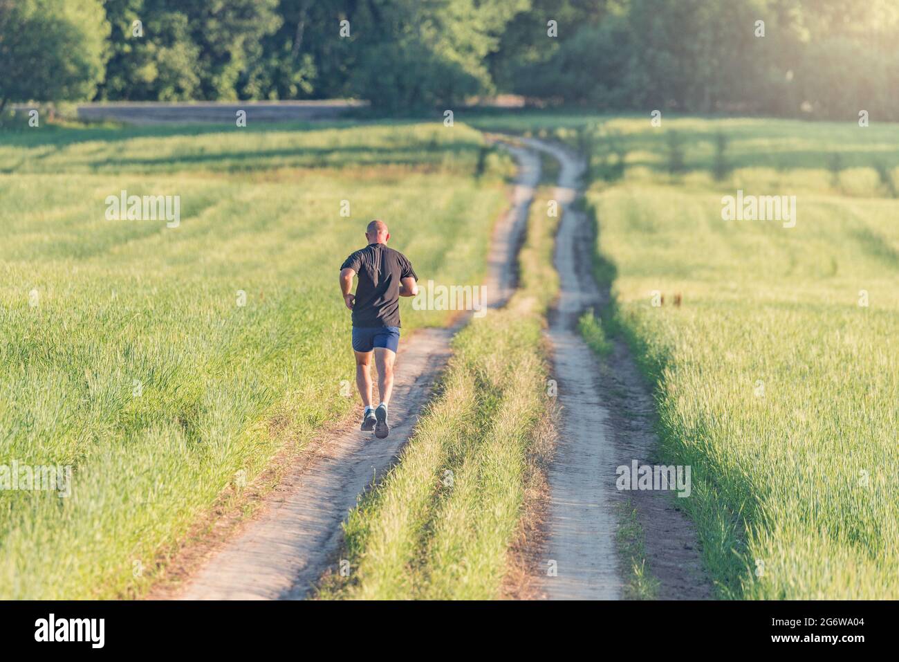 Jogging, man, path, distance hi-res stock photography and images - Alamy