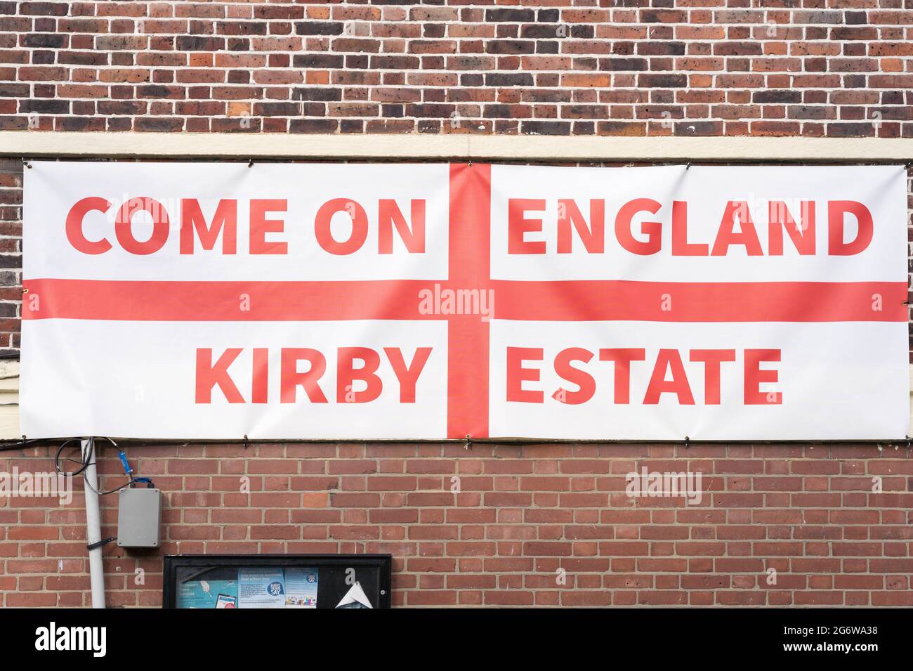 england-flag-with-message-come-on-england-stock-photo-alamy