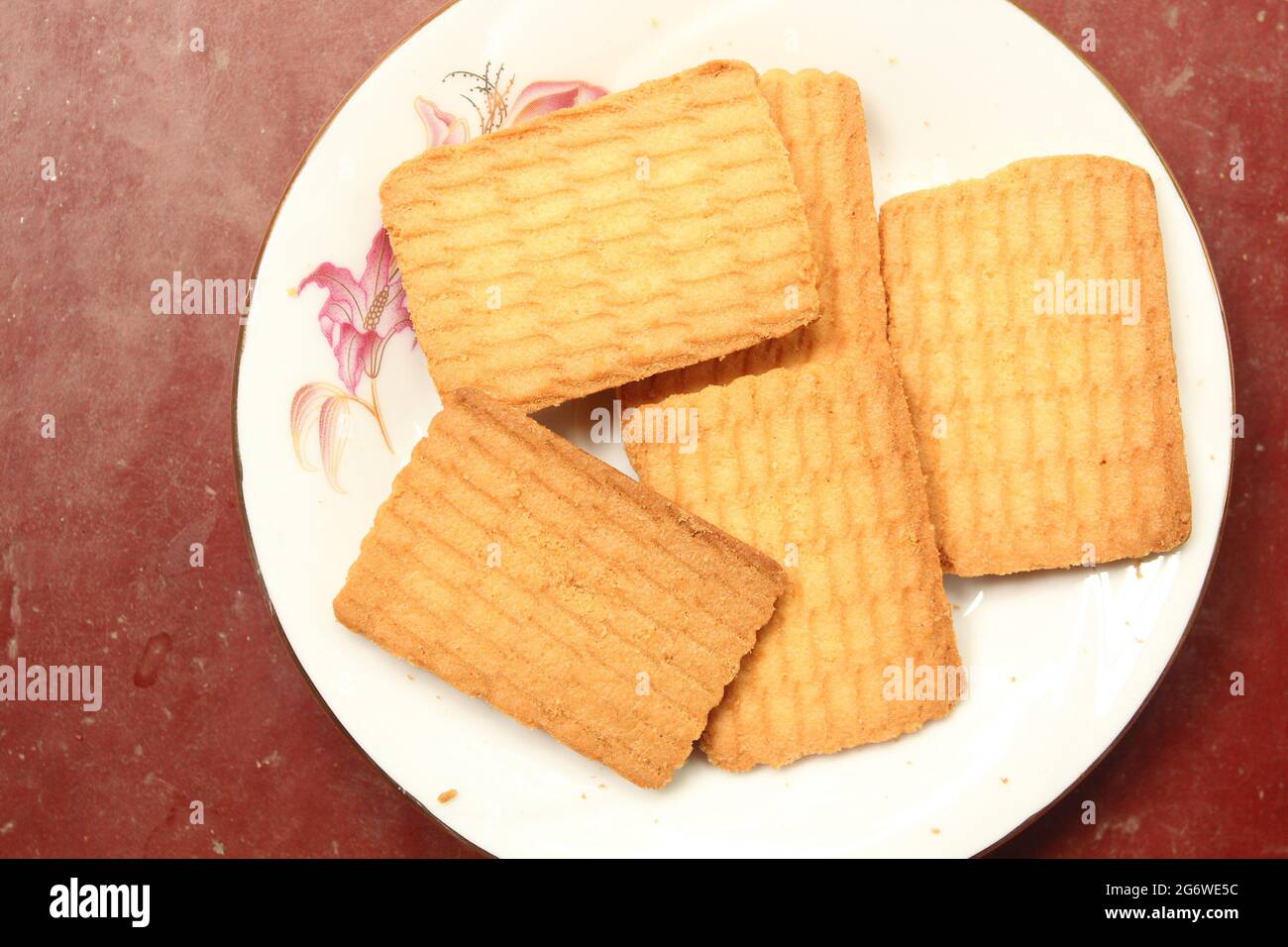 Wheat made delicious biscuits on plate, Bangladeshi popular biscuit