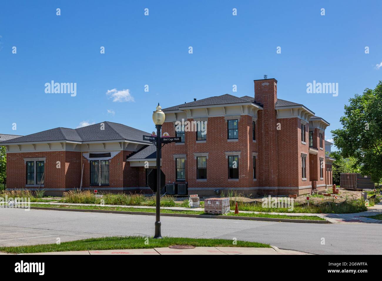 This new construction in Carmel, Indiana's Village of WestClay is made