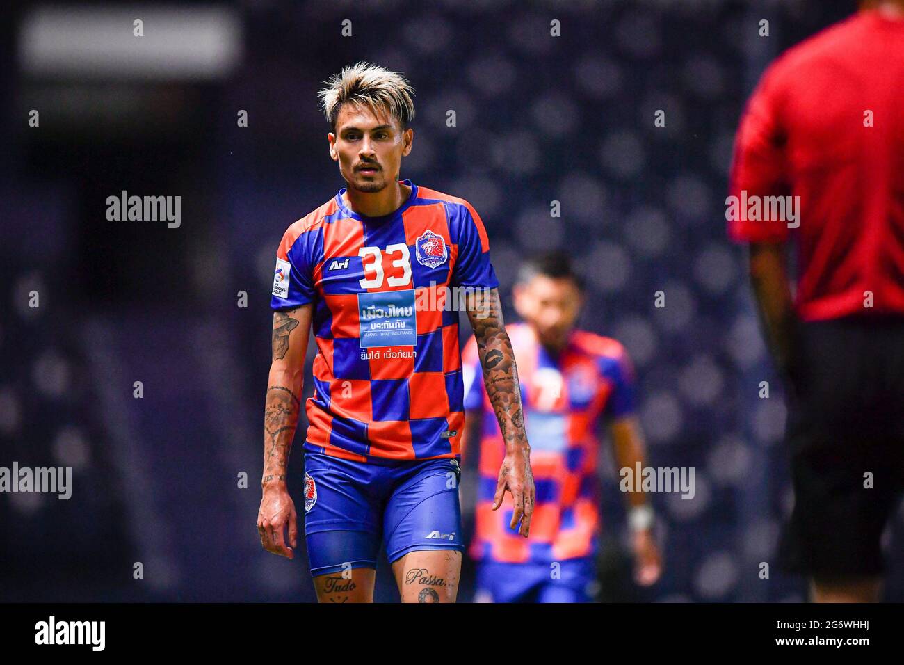 Buriram, Thailand. 06th July, 2021. Philip Roller of Port FC seen in action  during the AFC Champions League 2021 Group J match between Port FC and  Kitchee SC at Buriram Stadium. (Final