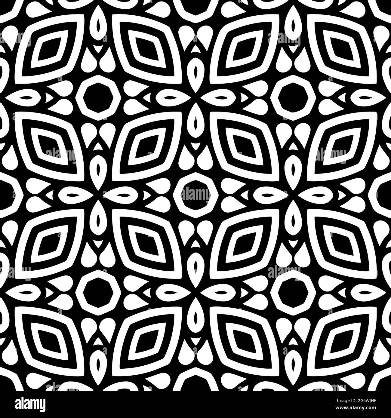 Black and white seamless pattern.retained white elements to easily ...