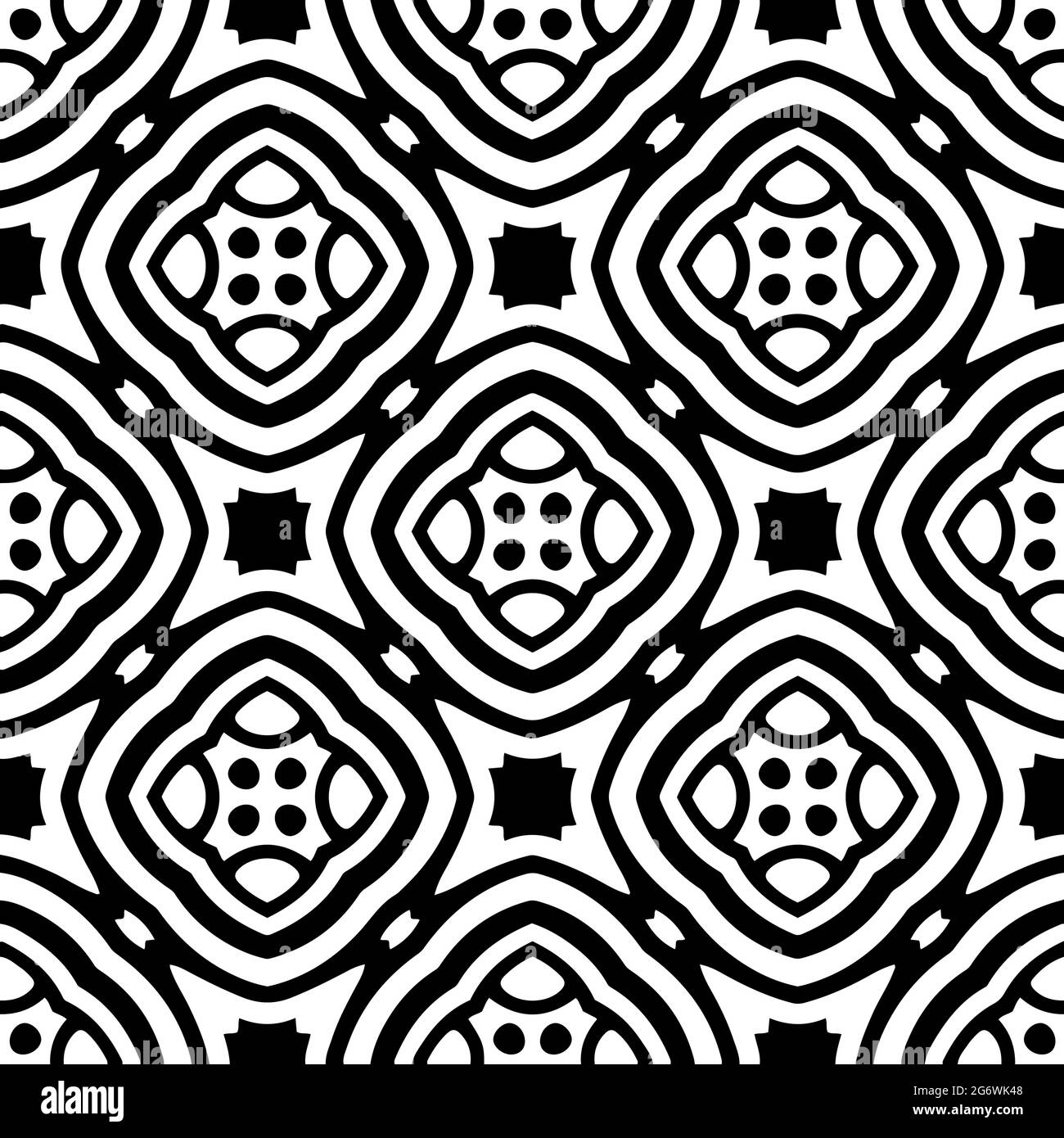 Black and white seamless pattern.retained white elements to easily ...