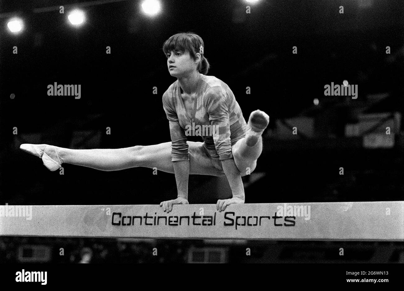 File photo dated 06-04-1979 of Romanian gymnast Nadia Comaneci, the World and Olympic Beam Champion. Issue date: Friday July 9, 2021. Stock Photo