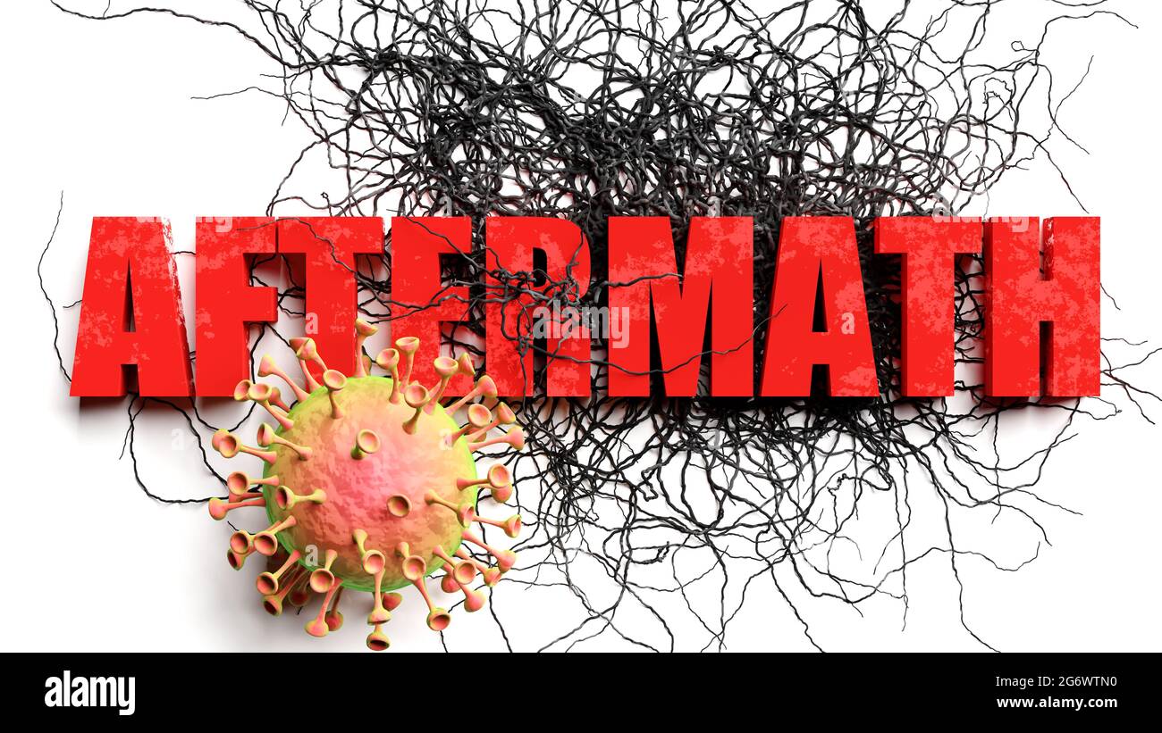 Degradation and aftermath during covid pandemic, pictured as declining
