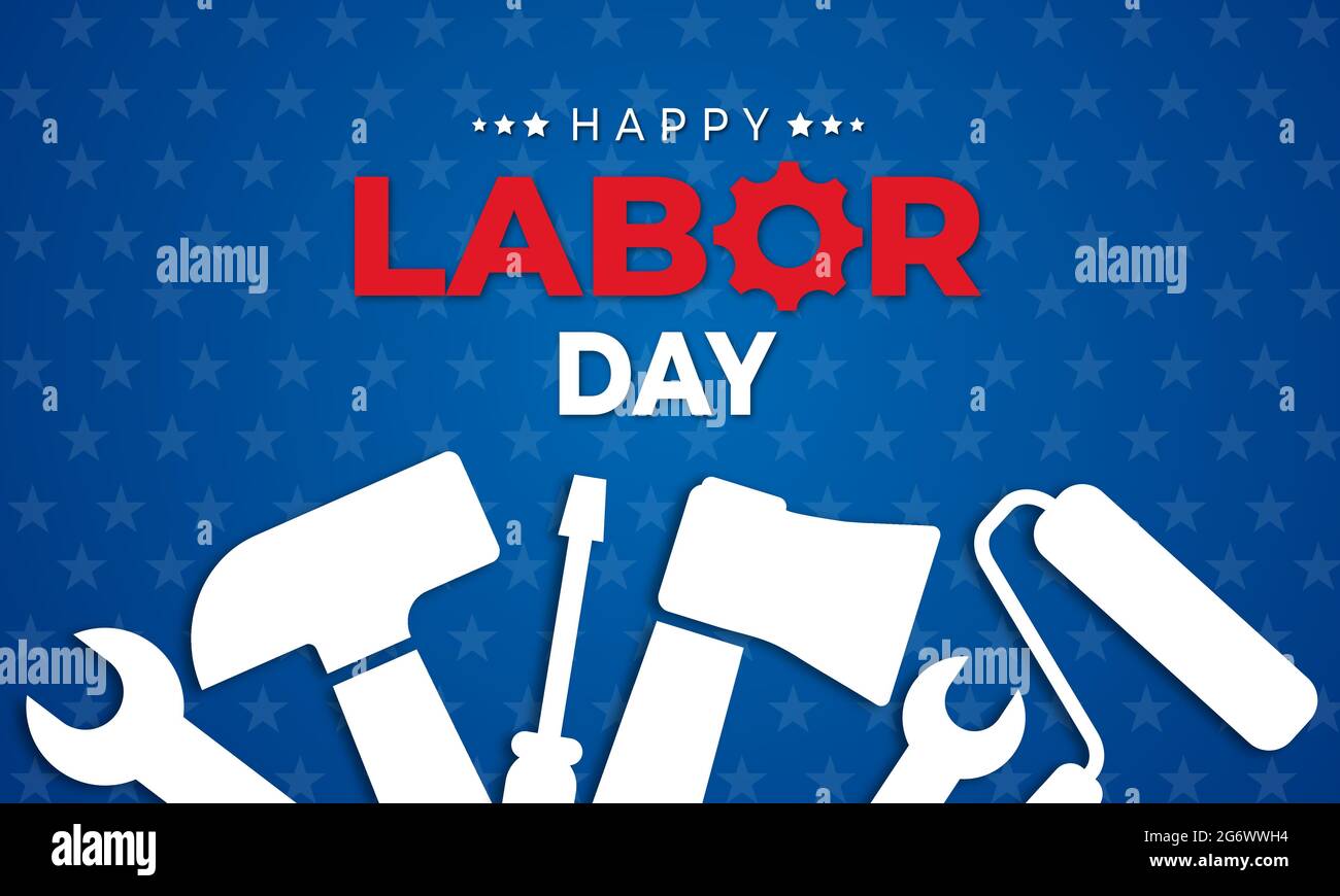 Happy Labor Day. Design template. Vector illustration Stock Vector
