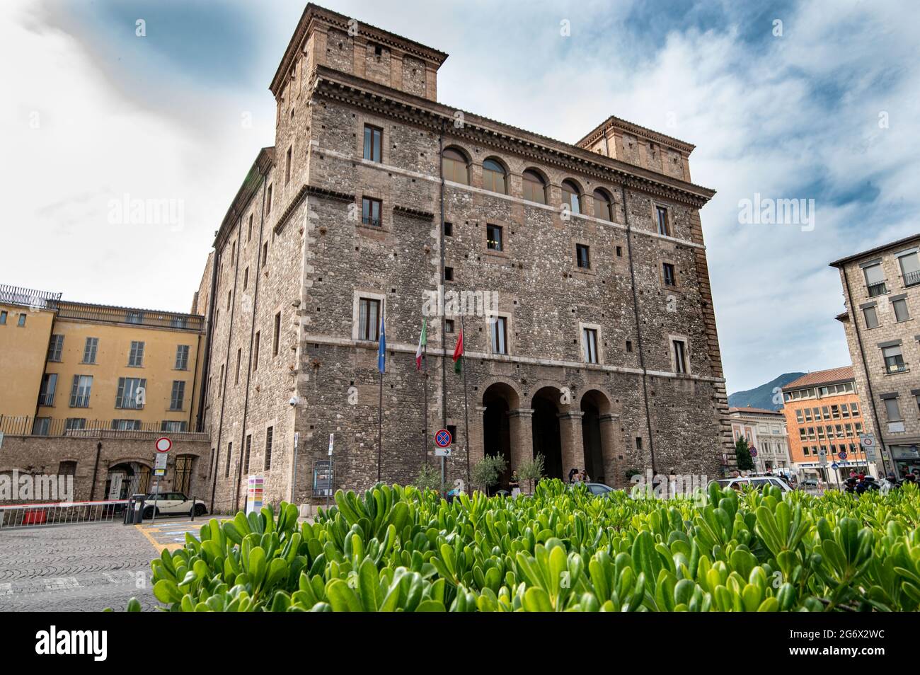 terni,italy july 07 2021:Municipality of Terni or Palazzo Spada in Piazza  del Popolo Stock Photo - Alamy