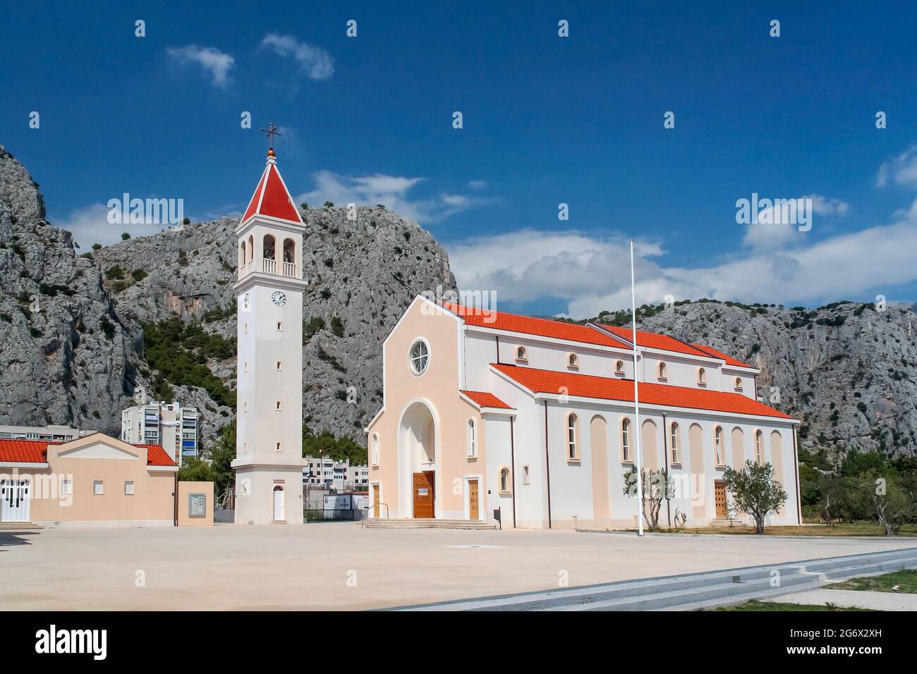 The church of St. Petra - Priko in Omis, Croatia Stock Photo