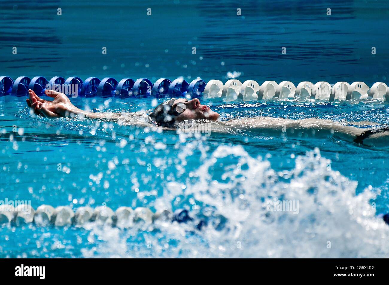 Vladivostok Russia 9th July 2021 An Athlete Of The Russian Olympic Swimming Team Training At The Olimpiysky Sports Complex The Head Coach Has Made A Decision To Hold Final Preparations For The