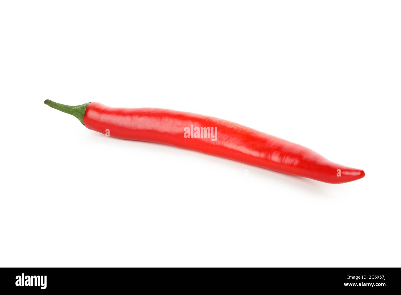 Red hot chili pepper isolated on white background Stock Photo - Alamy