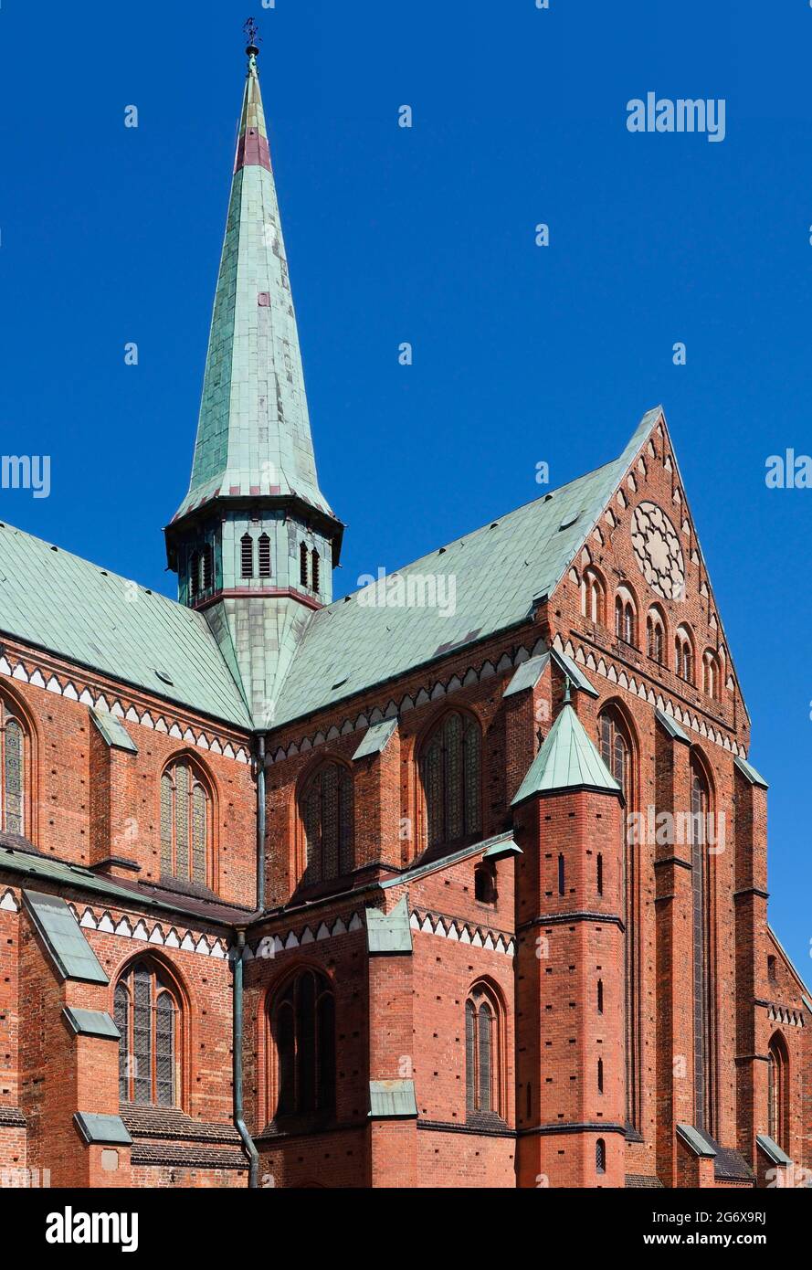 St Marys Church Rostock Germany and the surrounding area Stock Photo