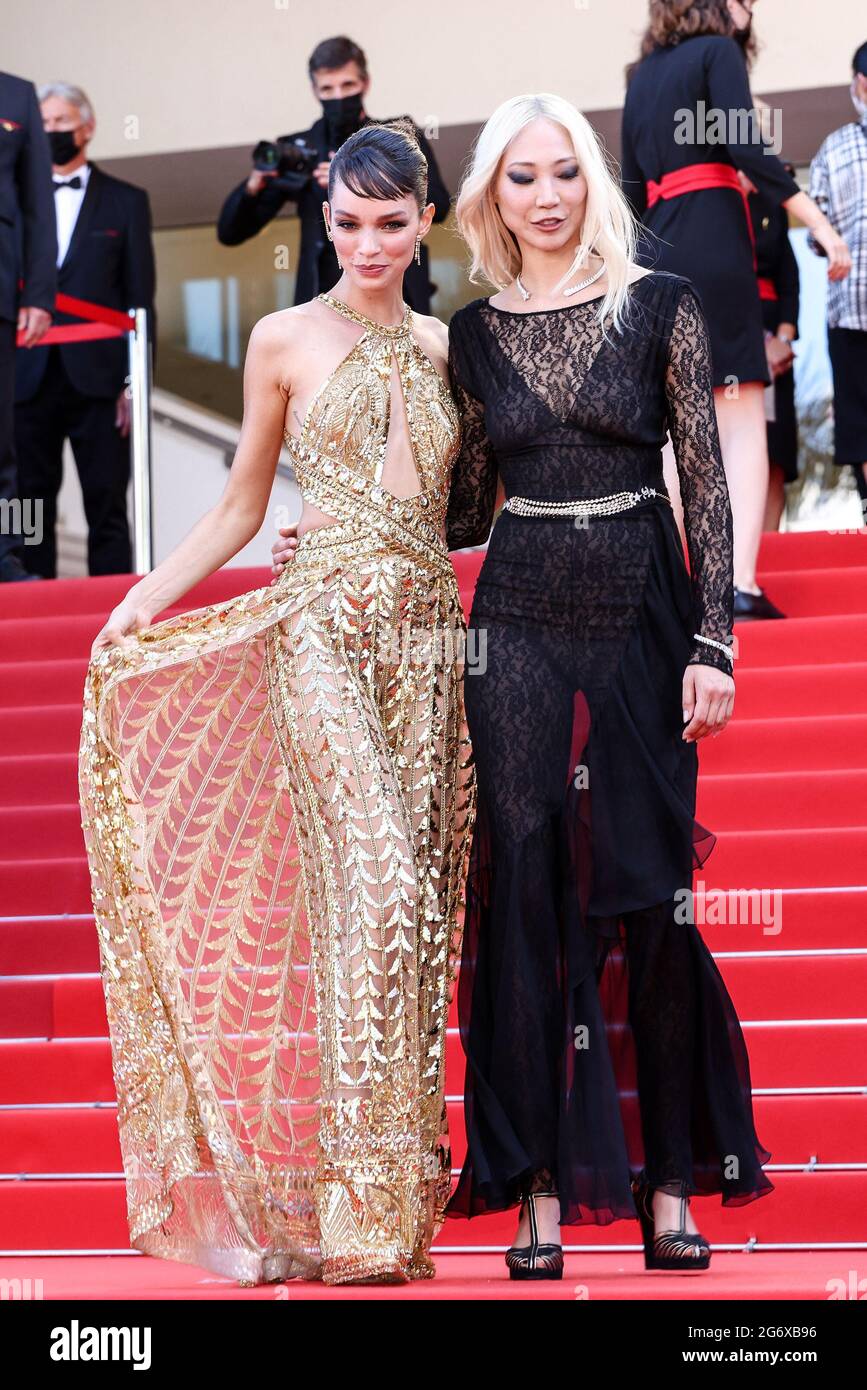 CANNES - JULY 08: Luma Grothe and Soo Joo Park arrive to the premiere
