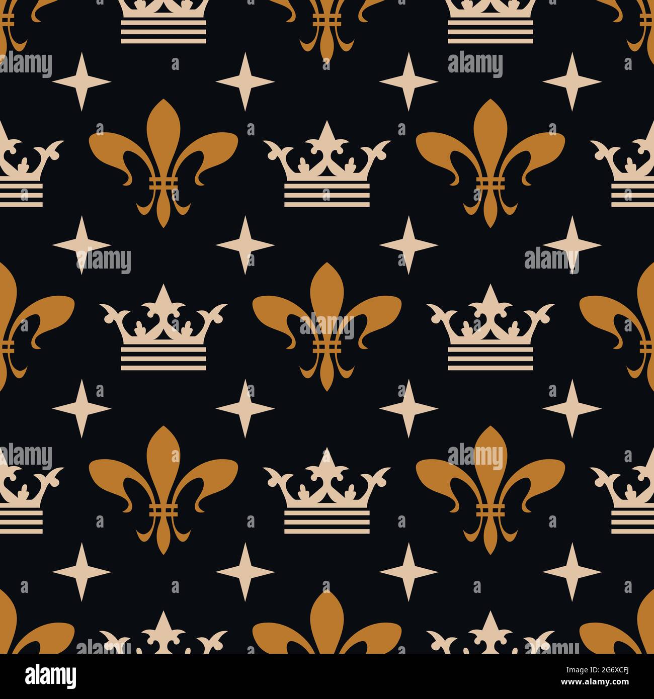 Seamless vector gold pattern. Repeat golden abstract background for ...