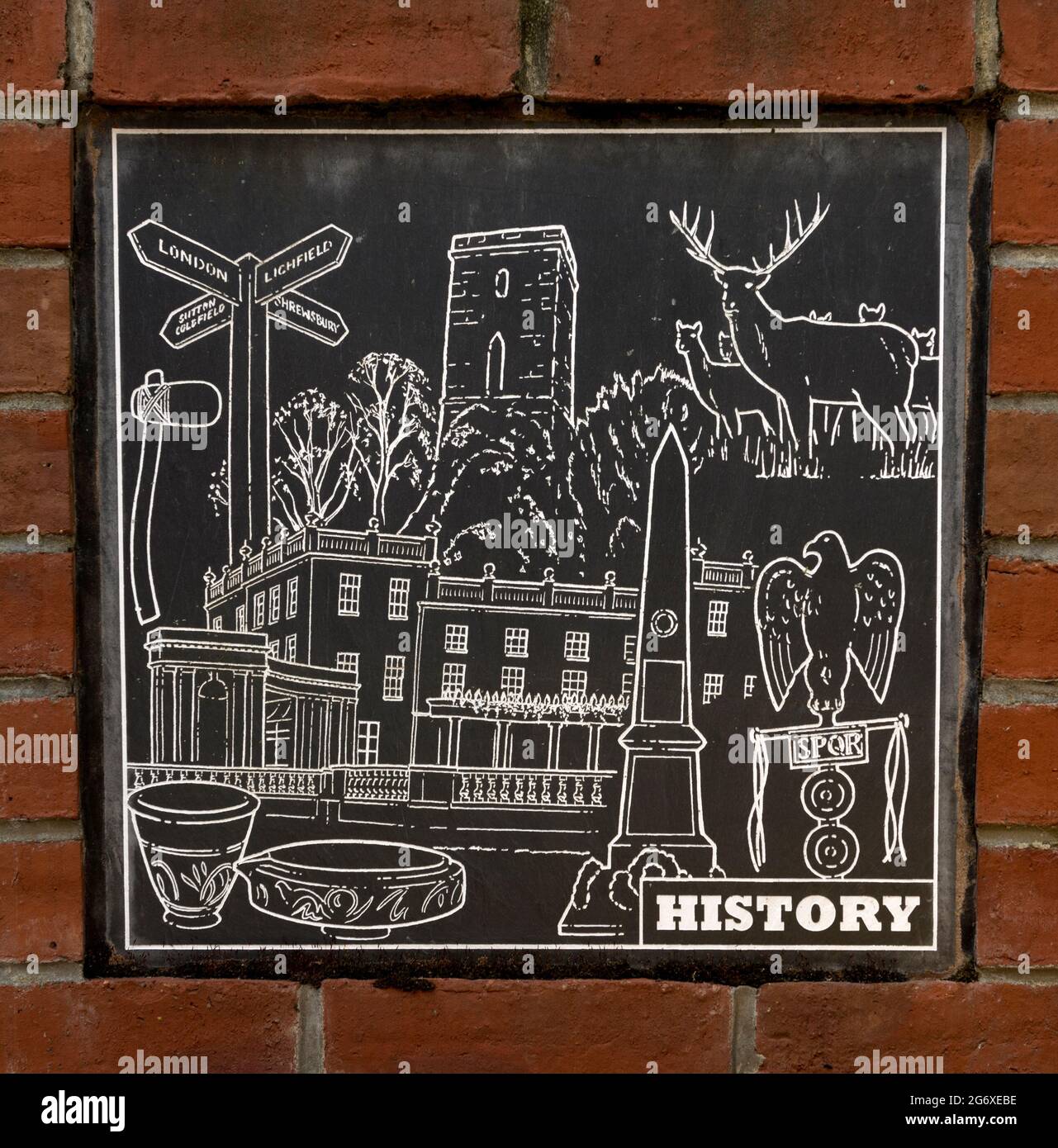 Queen Elizabeth II Diamond Jubilee Clock detail, Shenstone