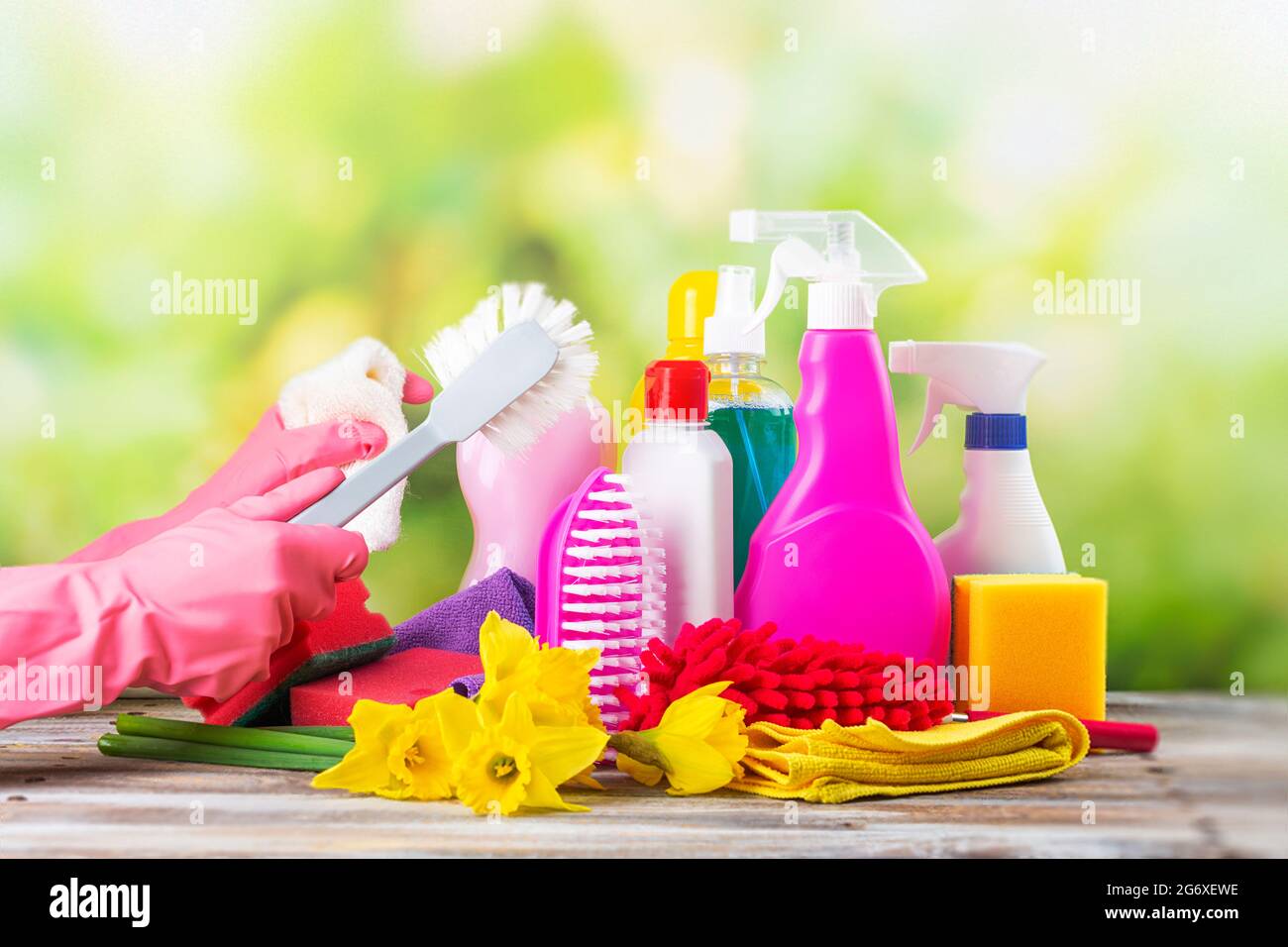 https://c8.alamy.com/comp/2G6XEWE/spring-cleaning-office-or-house-concept-different-cleaning-supplies-over-blurred-spring-background-among-floating-soap-bubbles-copy-space-2G6XEWE.jpg