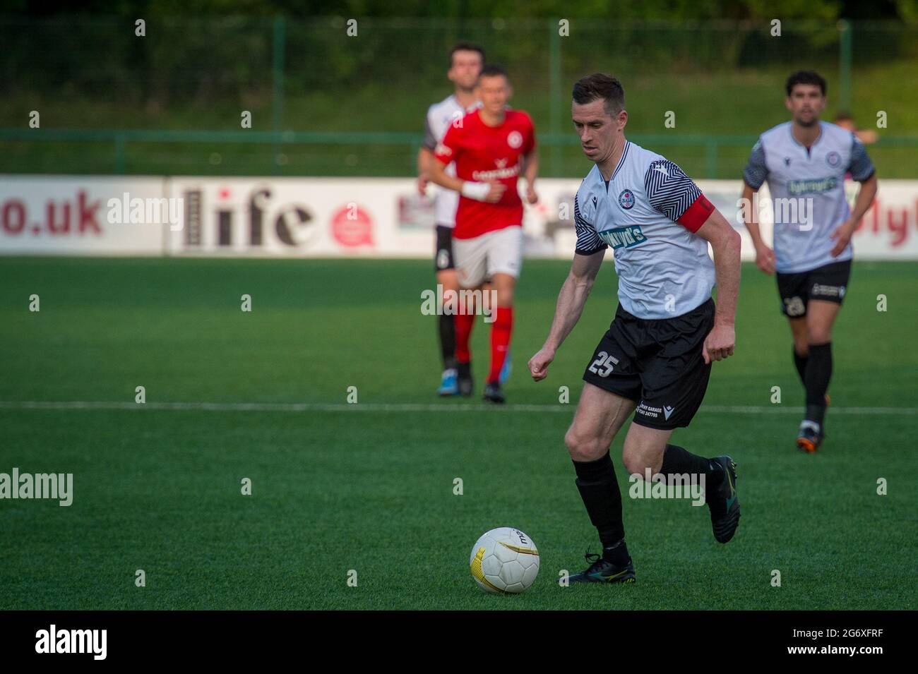 Budapest, Hungary. 31st August, 2023. Barnabas Varga of Ferencvarosi TC  competes for the ball with Nassim Hnid of FK Zalgiris Vilnius during the  UEFA Europa Conference League Play Off Round Second Leg