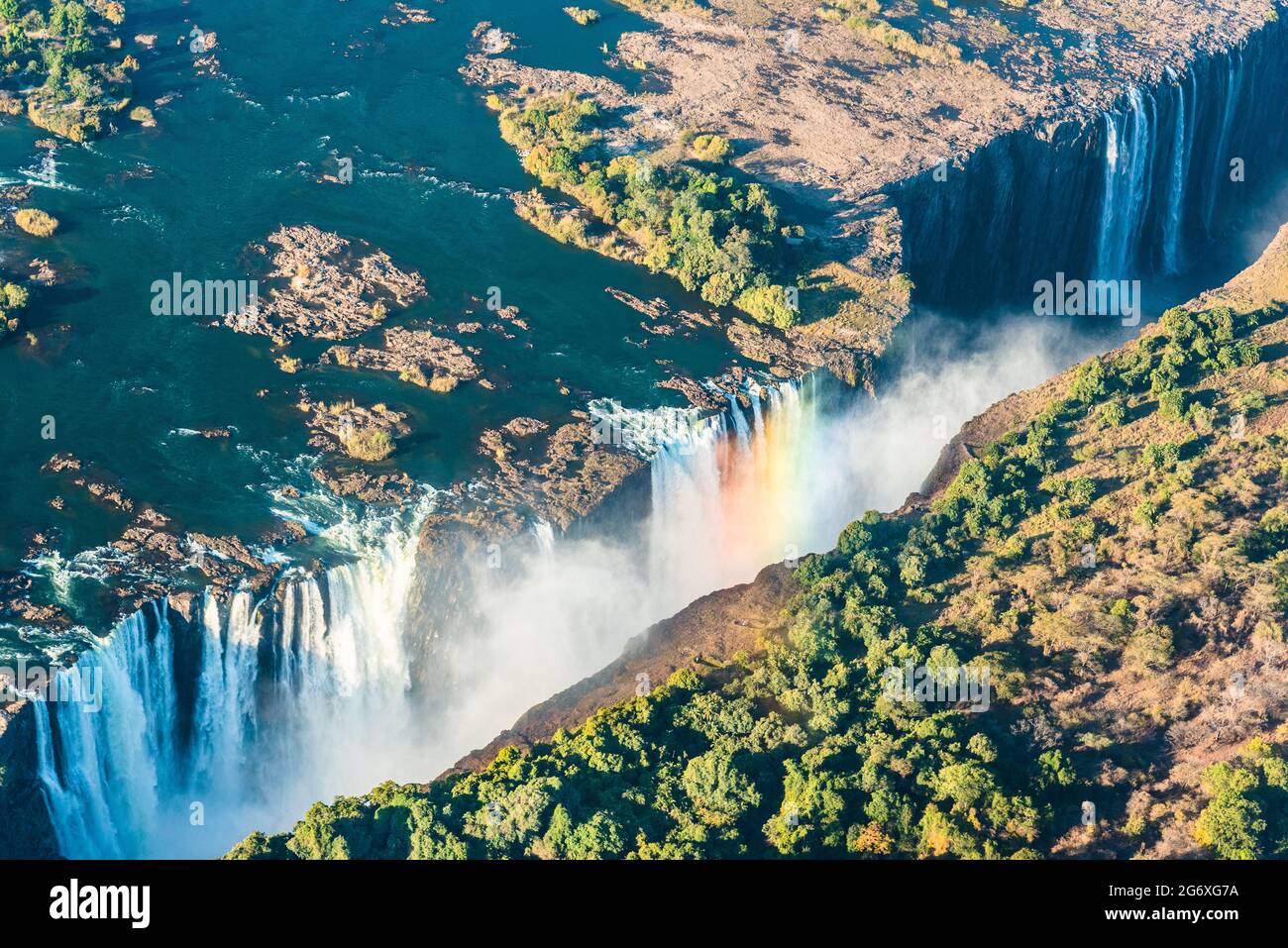1,708 metres or more than a mile long, Victoria Falls is one of the