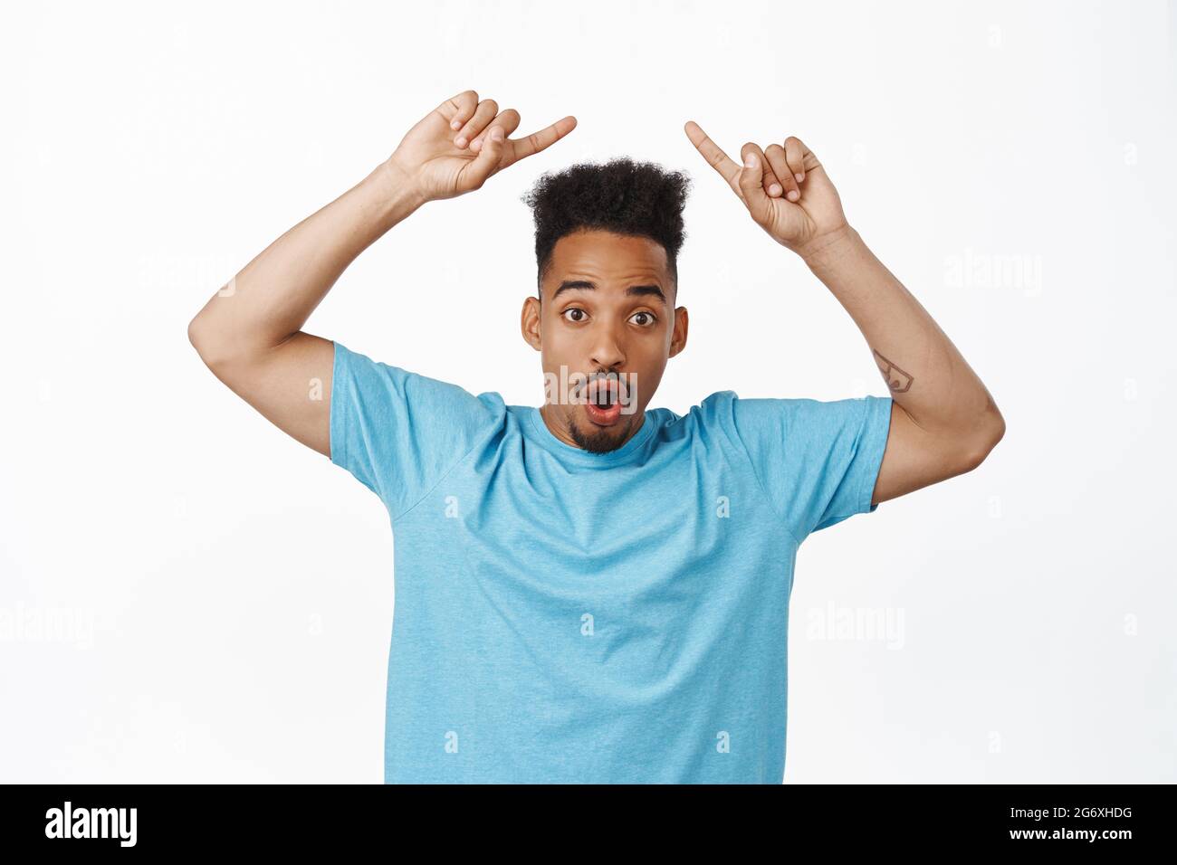 Excited young man saying happy hi-res stock photography and images - Alamy