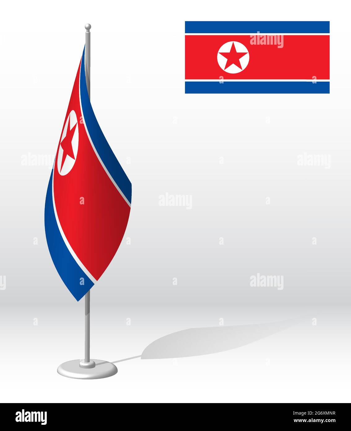 North Korean Flag Pole