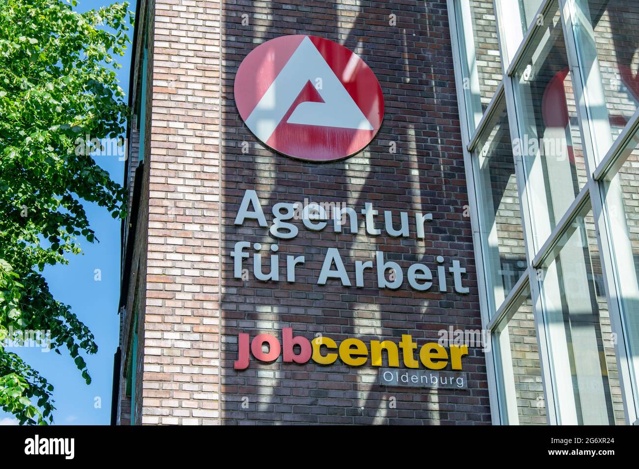 06.26.2021 Employment Agency And Jobcenter In Oldenburg. Stock Photo