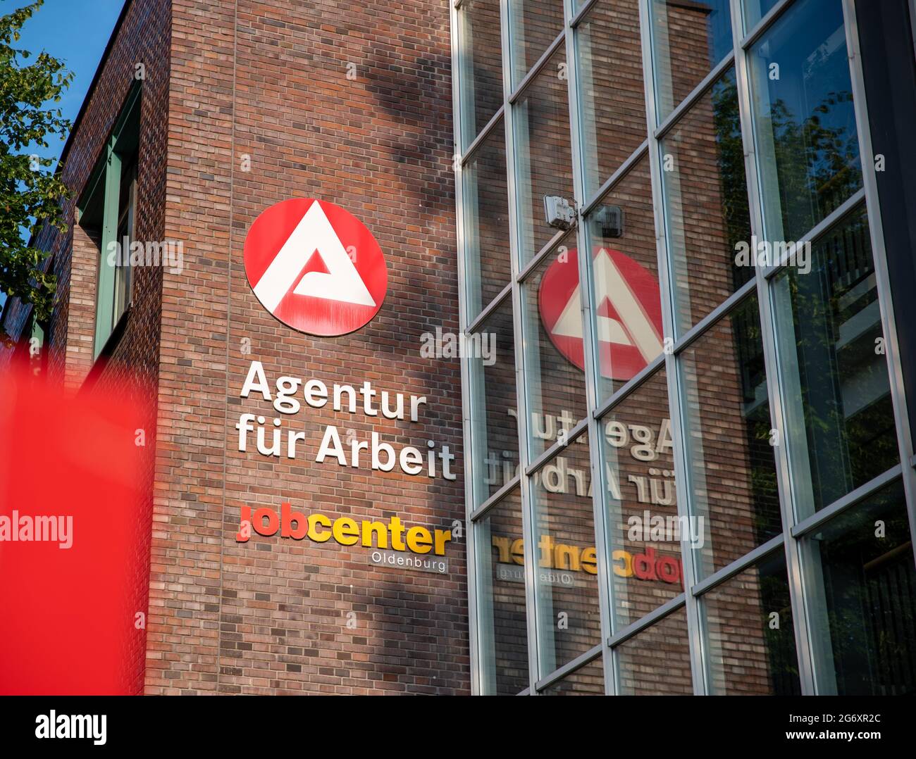 06.26.2021 Employment Agency And Jobcenter In Oldenburg. Stock Photo