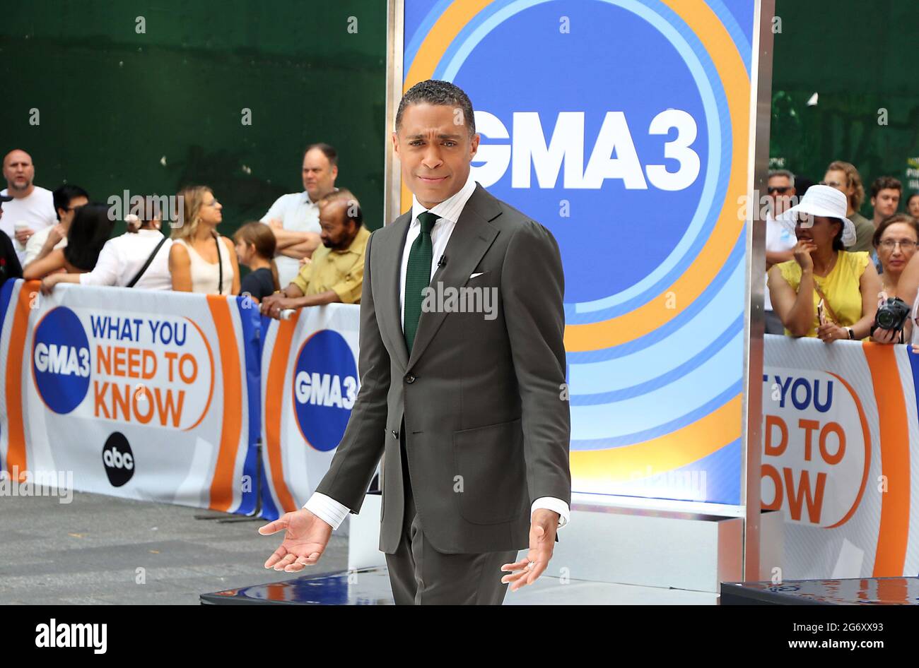 New York, NY, USA. 8th July, 2021. TJ Holmes on the set of GMA3 in New(02)
