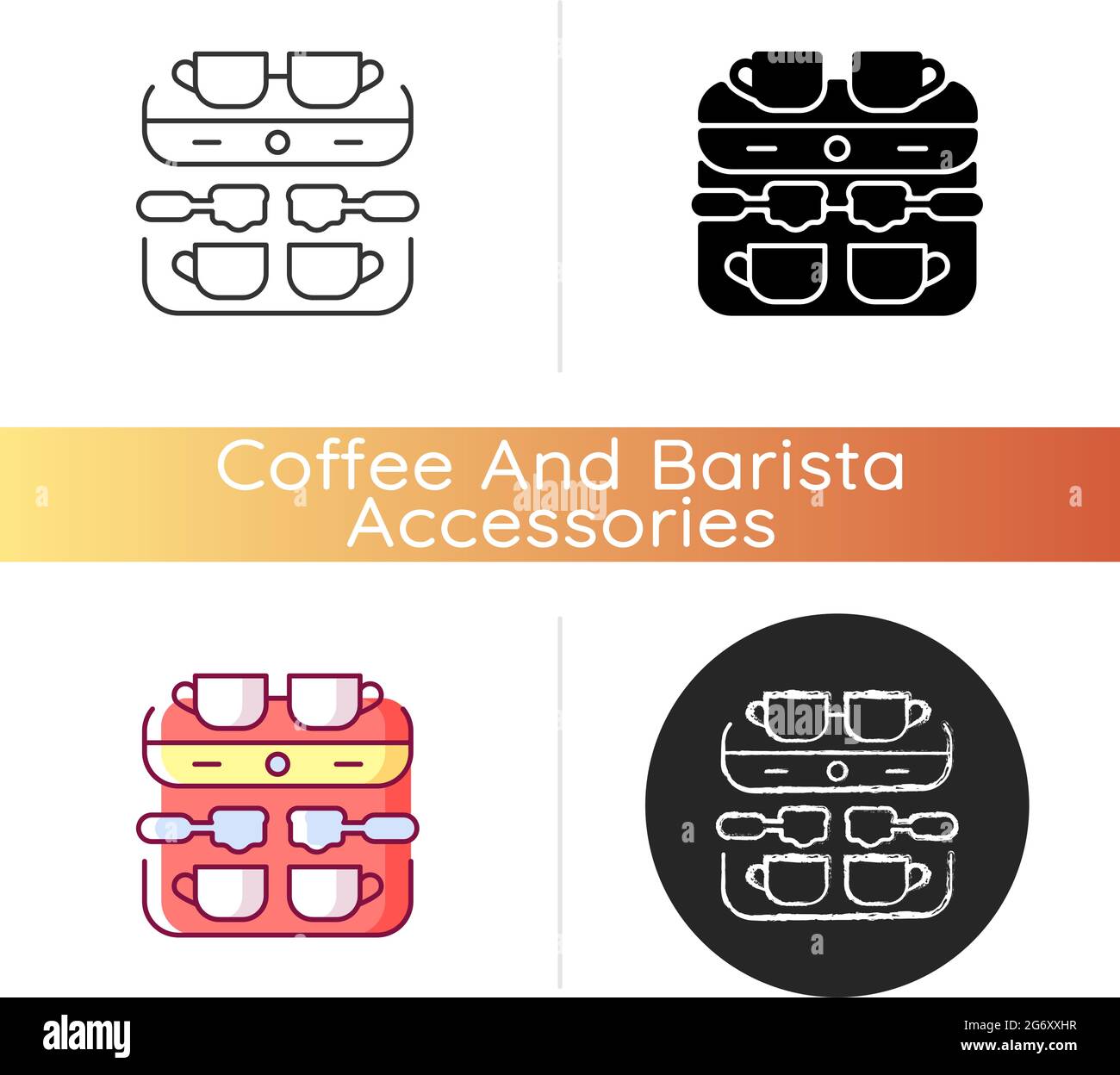 Professional coffee machine icon Stock Vector