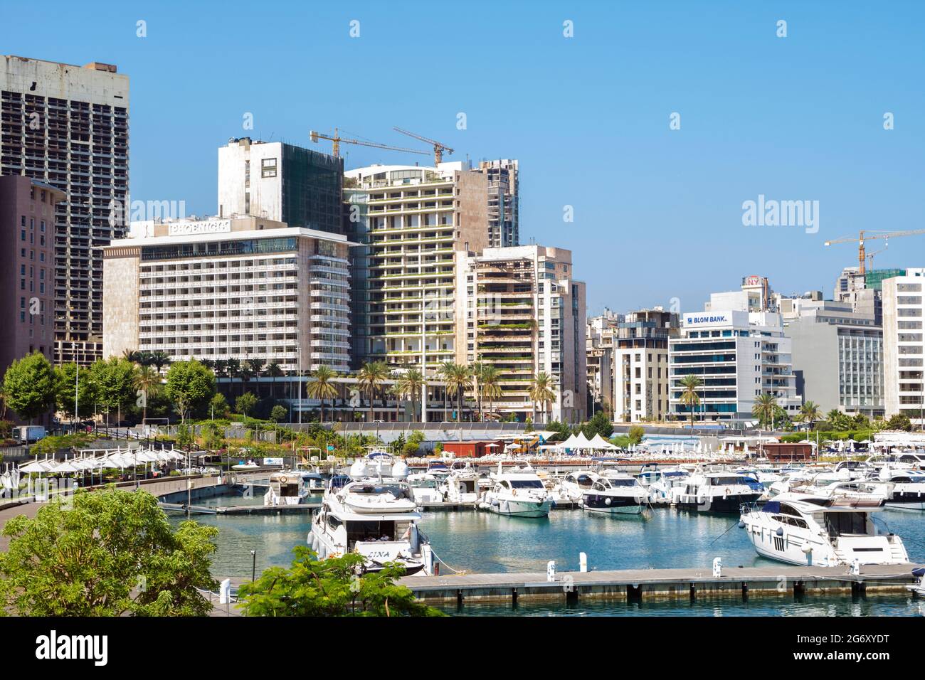Phoenicia Hotel and Zaitunay bay in Beirut, Lebanon Stock Photo Alamy