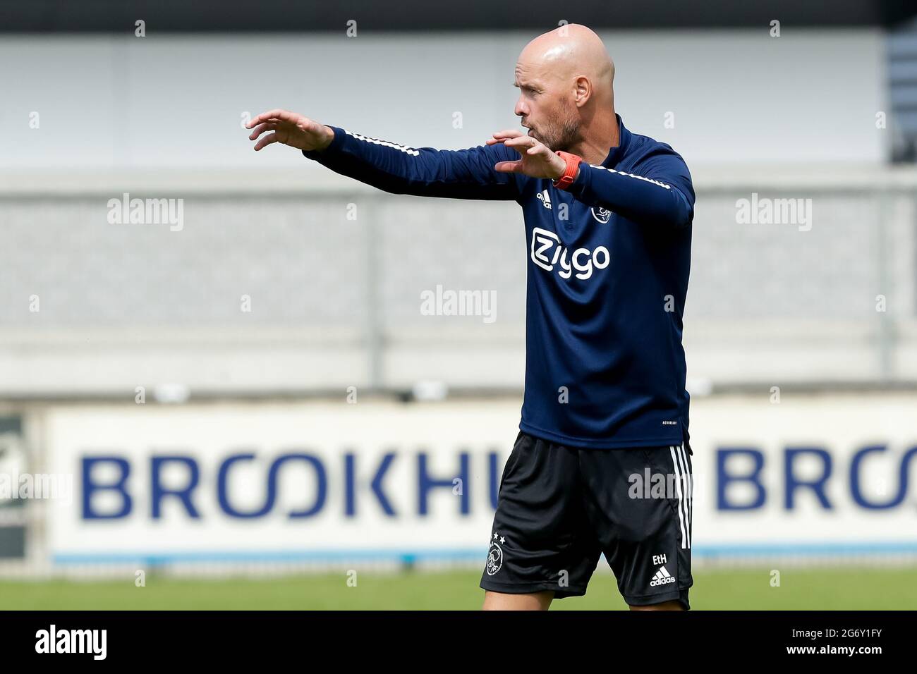 AMSTERDAM, 17-09-2019 JohanCruyff Arena , Champions League Football season  2019 / 2020 .Ajax coach Erik ten Hag during the match Ajax - Lille Stock  Photo - Alamy