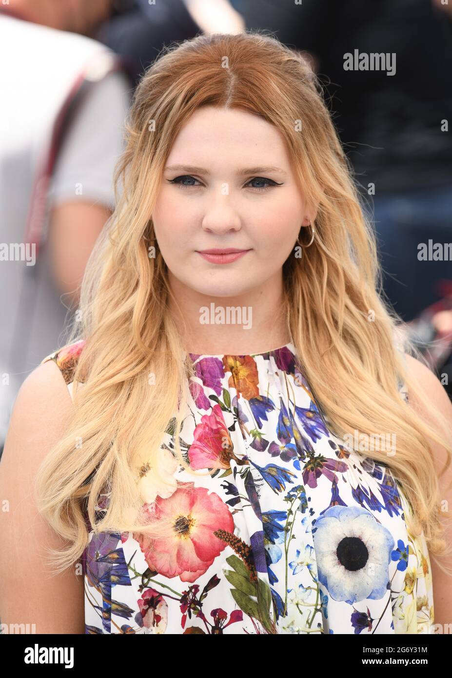 instructor Can not lamp Cannes, France, 9 July 2021 Abigail Breslin at the photocall for  Stillwater, held at the Palais