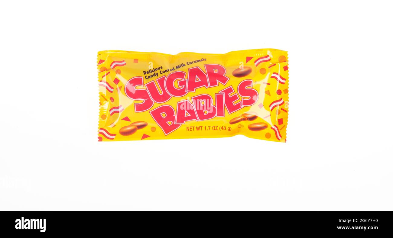 Sugar Babies Candy Packet Stock Photo