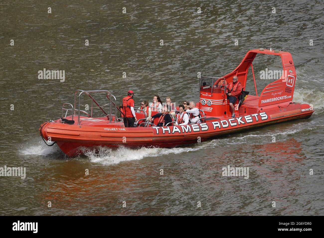 Thames Rockets Rib speedboat thames hi-res stock photography and images - Alamy